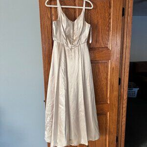 Charmeuse Basque Waist Tank Dress